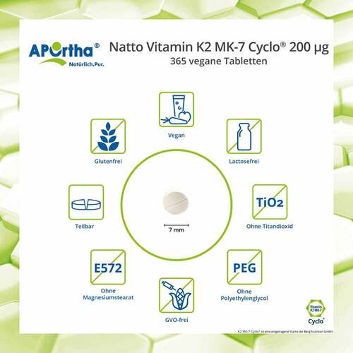 Aportha Vitamin K2-MK7 200 µg Tabletten - 4