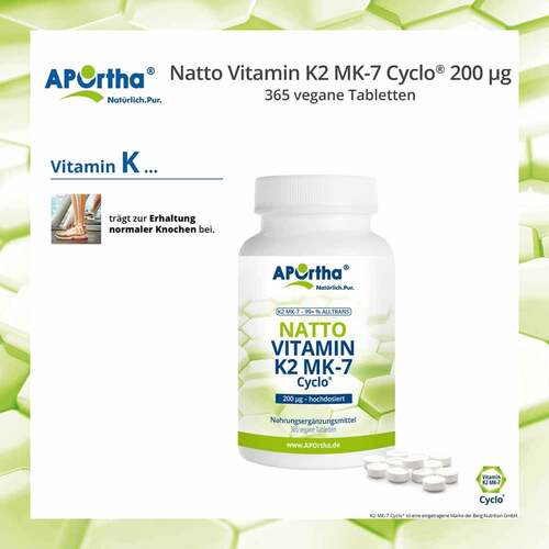 Aportha Vitamin K2-MK7 200 µg Tabletten - 5