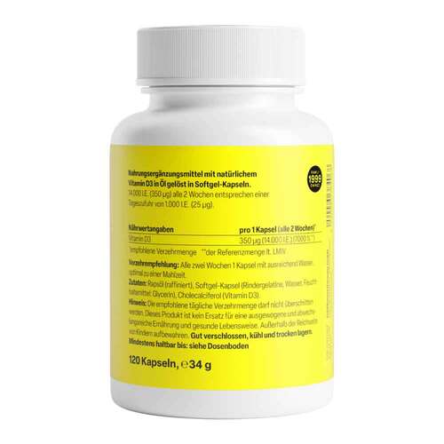 Vitamin D3 14.000 I.E. Softgel-Kapseln Zeinpharma - 2