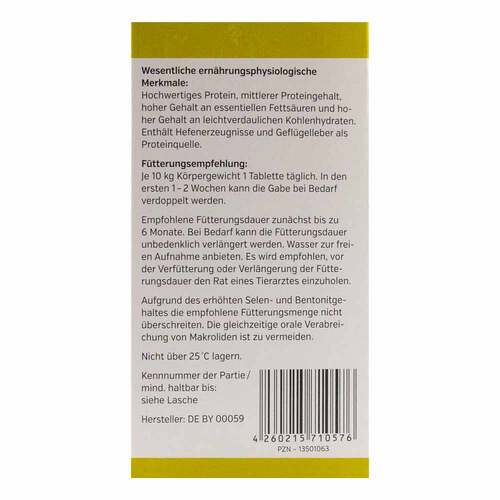 Hepatosan 1600 Tabletten Erg&auml;nzungsfuttermittel f&uuml;r Hund und Katze - 2