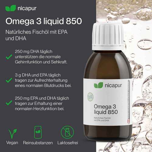 Nicapur Omega 3 liquid 850 Fl&uuml;ssigkeit zum Einnehmen - 3