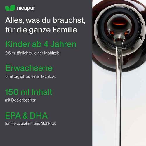 Nicapur Omega 3 liquid 850 Fl&uuml;ssigkeit zum Einnehmen - 4