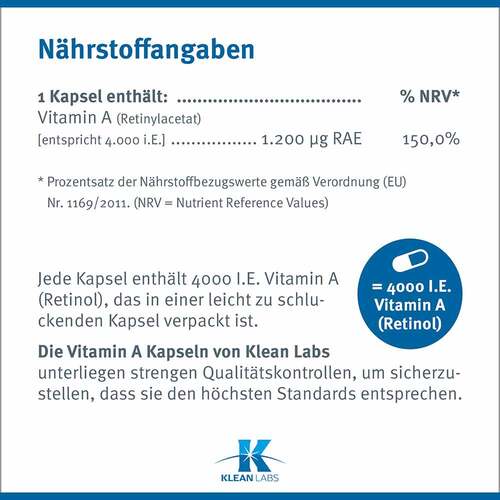 Vitamin A 4000 I.U. Kapseln - 5