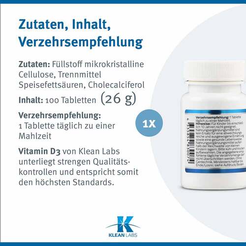 Vitamin D 1.000 I.E. Tabletten - 6
