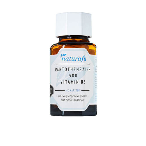 Naturafit Pantothens&auml;ure 500 Vitamin B5 Kapseln - 1
