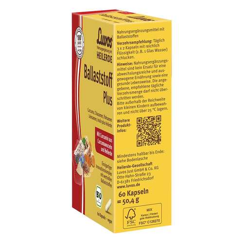Luvos Heilerde Bio Ballaststoff Plus Kapseln - 3