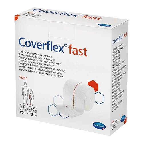 Coverflex fast Schlauchverband Gr&ouml;&szlig;e 1 3,5 cmx10 m wei&szlig; - 1