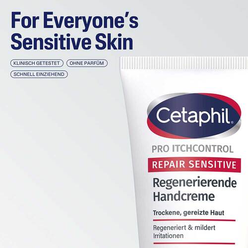 Cetaphil Pro Itch Control Repair sensitive regenerierende Handcreme  - 5