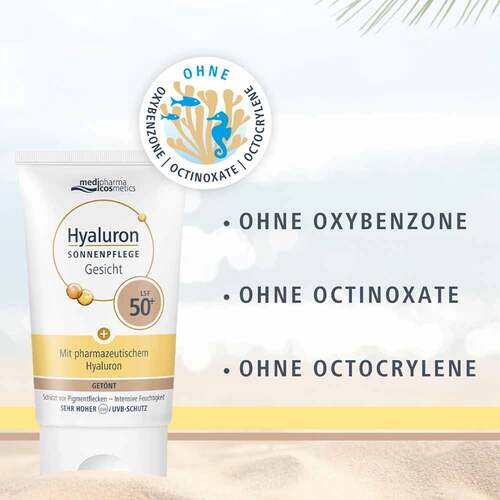 Hyaluron Sonnenpflege Gesicht LSF 50+ get&ouml;nt - 6