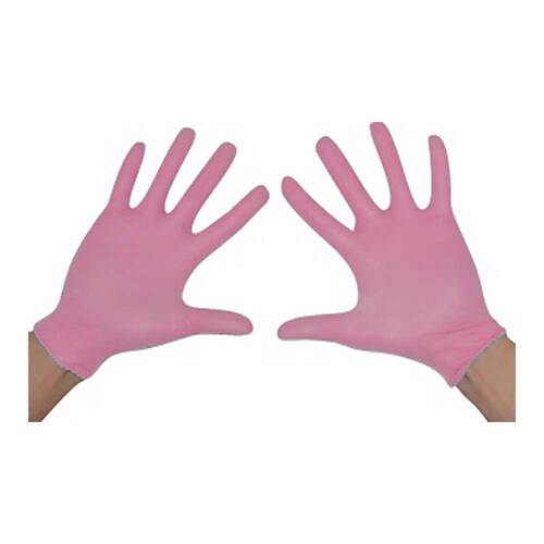 Handschuhe Einmal Nitril M rosa pink - 1