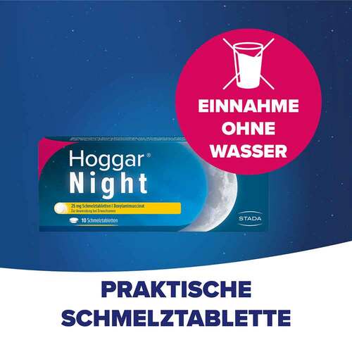 Hoggar Night 25 mg Doxylamin Schlaf-Schmelztabletten - 3