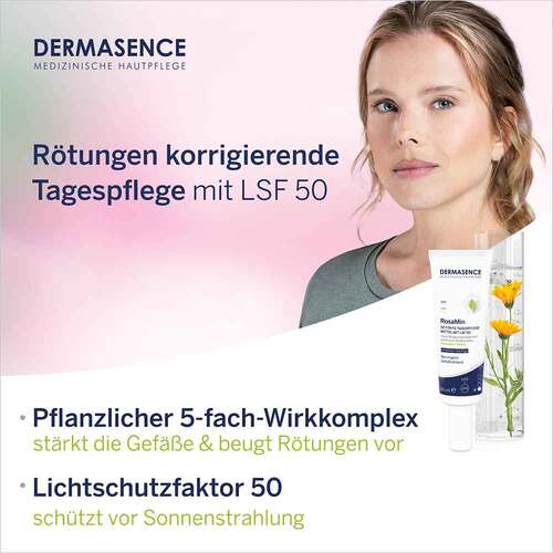 Dermasence Rosamin get&ouml;nte Tagespflege mittel LSF 50 Creme - 4