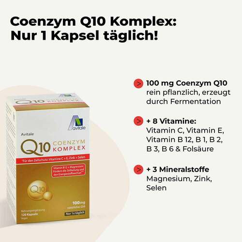 Coenzym Q10 100 mg Kapseln + Vitamine + Mineralstoffe - 2