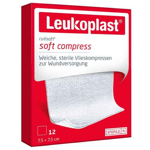 Leukoplast Cutisoft Vlieskompresse 7,5x7,5 cm steril - 1