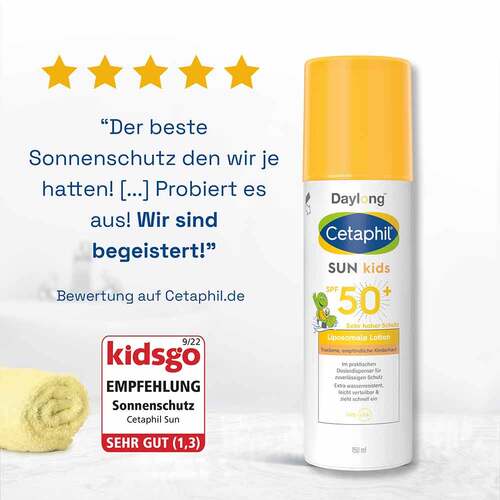 Cetaphil Sun Kids liposomale Lotion SPF 50 + Sonnenschutz - 5