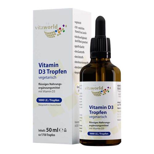 Vitamin D3 1.000 I.E. pro Tag Tropfen zum Einnehmen - 1