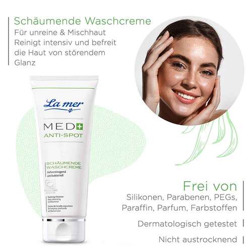 La mer Med + Anti-Spot sch&auml;umende Waschcreme ohne Parfum - 3