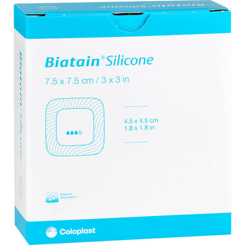 Biatain Silicone Schaumverband 7,5x7,5 cm - 1
