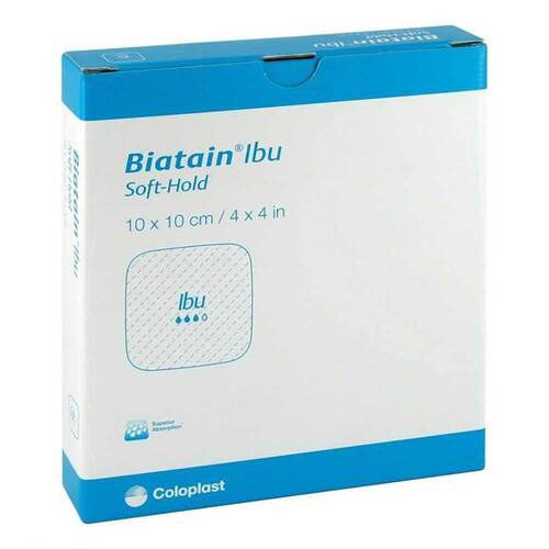Biatain Schaumverband 10x10 cm sanft haftend - 1
