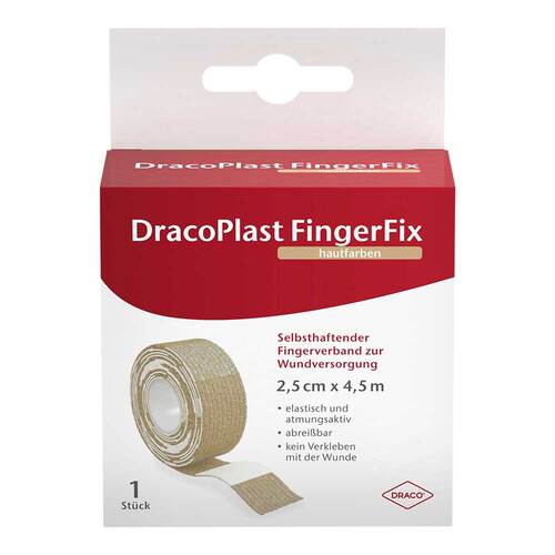 Dracoplast Fingerfix 2,5 cmx4,5 m mit Wundk.haut - 1