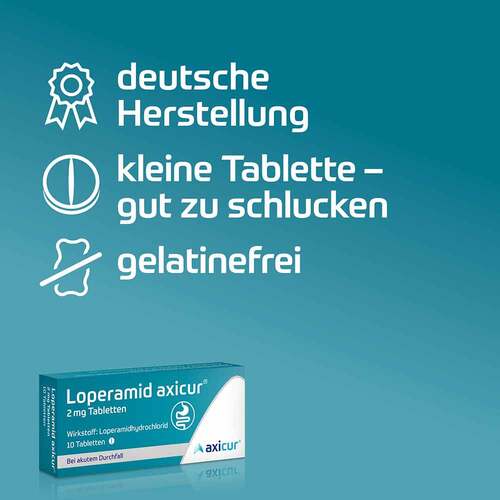 Loperamid axicur® 2 mg Tabletten - 5