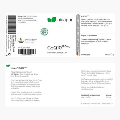 Nicapur CoQ10 120 mg Kapseln - 3
