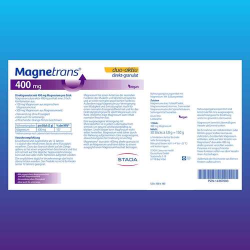 Magnetrans duo-aktiv 400 mg Sticks - 9