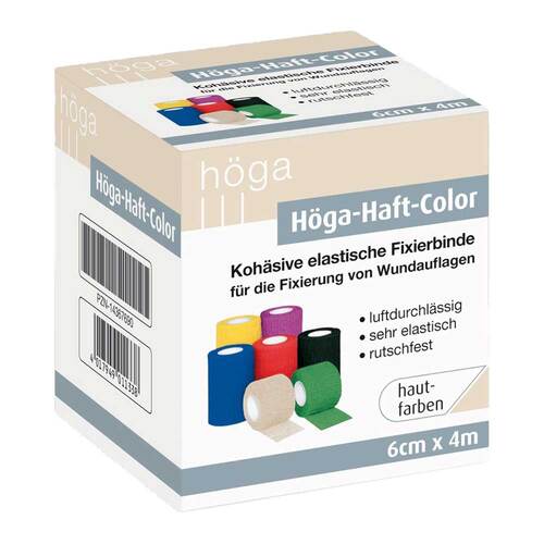 H&ouml;ga-Haft Color Fixierbinde 6 cmx4 m hautfarben - 1