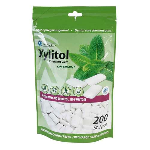 Miradent Xylitol Zahnpflegekaugummi Spearmint Nachf&uuml;llpackung - 1