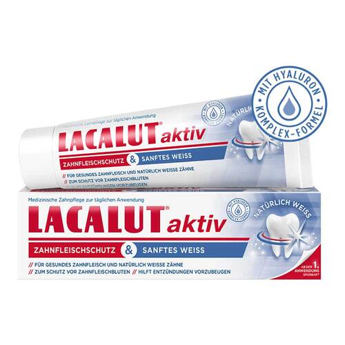 Lacalut aktiv Zahnfleischschutz &amp; sanftes Wei&szlig; - 2