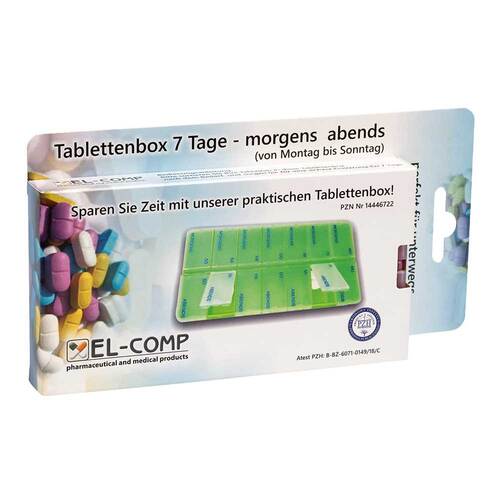 Tablettenbox 7 Tage morgens / abends - 1