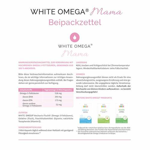 White Omega Pearlz Omega-3-Fetts&auml;uren Weichkapseln - 4