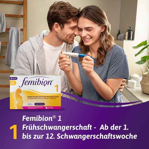Femibion 1 Kinderwunsch + Fr&uuml;hschwangerschaft ohne Jod Tabletten 8-Wochen Packung  - 2