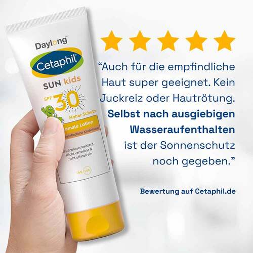 Cetaphil Sun Kids liposomale Lotion SPF 30 Sonnenschutz - 5