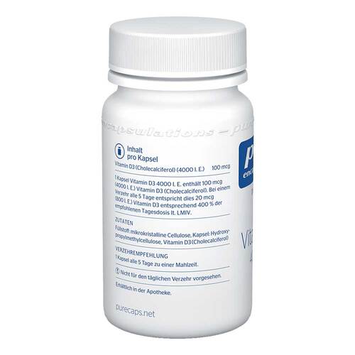 Pure Encapsulations Vitamin D3 4000 I.E. Kapseln - 3