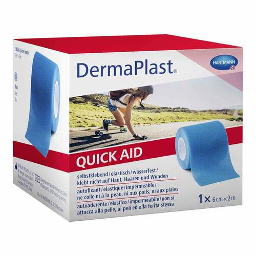 Dermaplast Quick Aid Schaumverband 6 cmx2 m blau - 1
