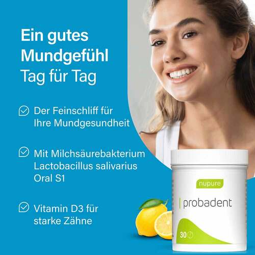 Nupure probadent lemon Mundflora Lutschtabletten - 2