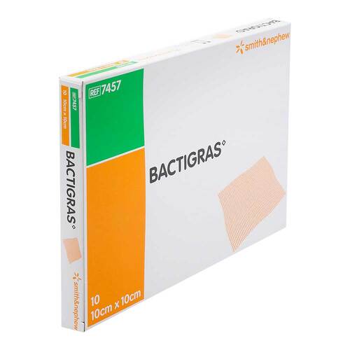 Bactigras antiseptische Paraffingaze 10x10 cm - 1