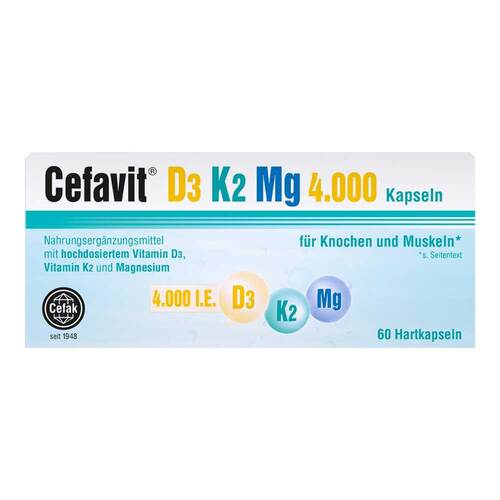 Cefavit D3 K2 Mg 4.000 I.E. Hartkapseln - 1