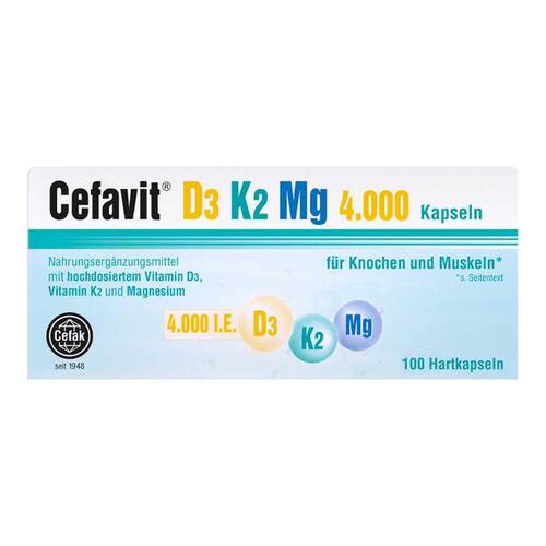 Cefavit D3 K2 Mg 4.000 I.E. Hartkapseln - 1