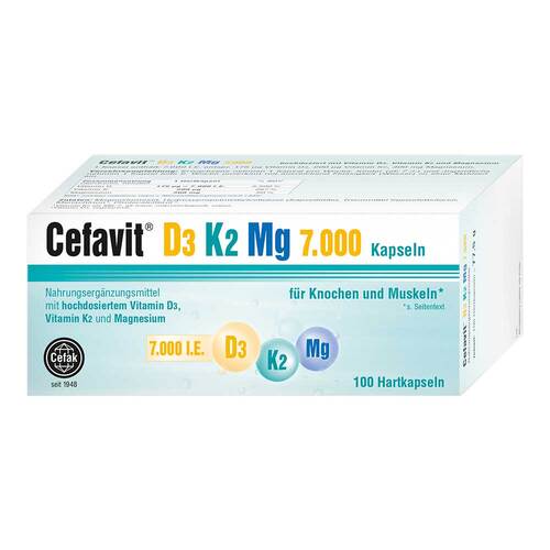 Cefavit D3 K2 Mg 7.000 I.E. Hartkapseln - 1