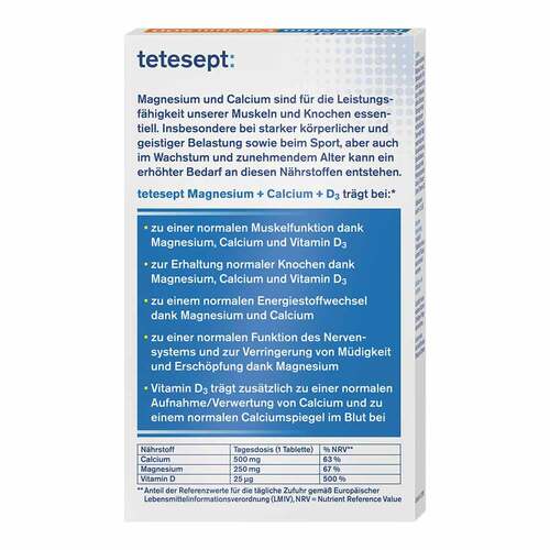 Tetesept Magnesium + Calcium 500 Tabletten - 2