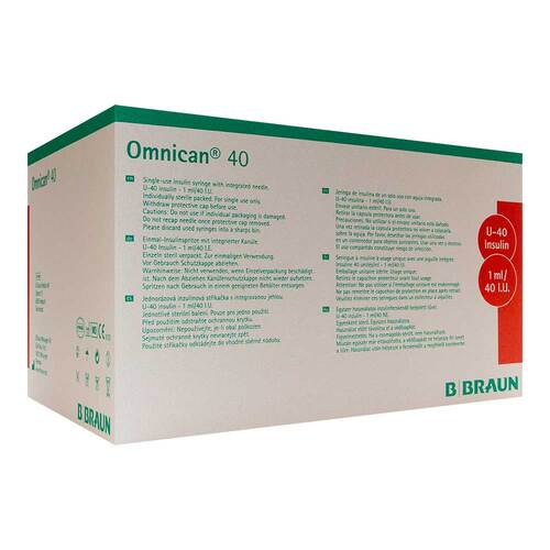 Omnican Insulinspritzen 1 ml U40 m. Kan. 0,30x8 mm - 1