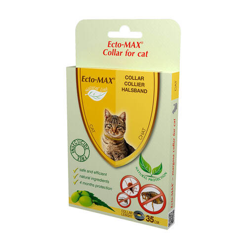 Floh- und Zeckenschutzhalsb.42cm f&uuml;r Katzen Ecto-Max - 1