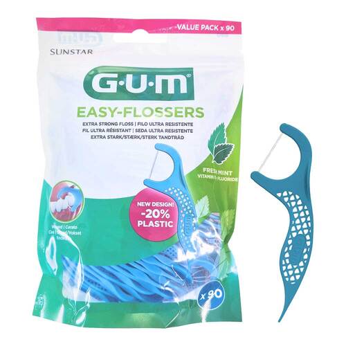 GUM Easy-Flossers Zahnseide inkl.Halter - 1