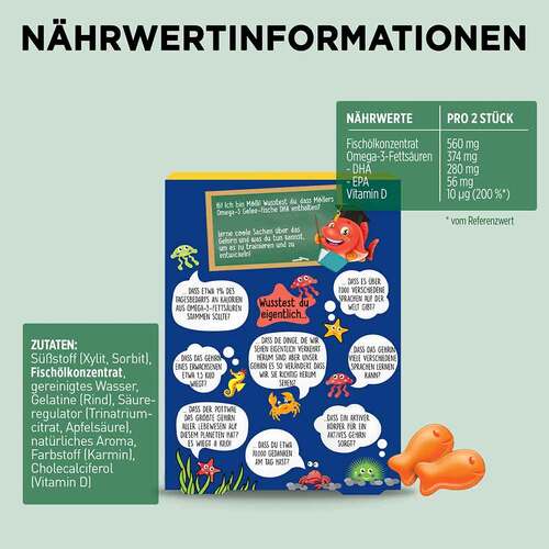 M&ouml;ller`s Omega-3 Gelee Fisch Erdbeere Kautabletten - 4