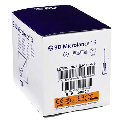 BD Microlance Kan&uuml;le 25 G 5 / 8 0,5x16 mm - 1
