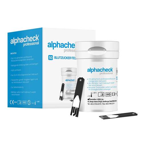 Alphacheck professional Blutzuckerteststreifen - 1