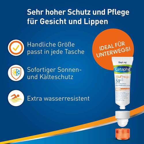 Cetaphil Sun to go liposomale Lotion und Stick SPF 50 + - 3