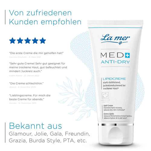 La Mermed + Anti-Dry Lipidcreme ohne Parfum - 5